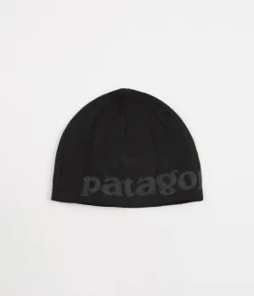 Patagonia Beanie - Logo Belwe: Black